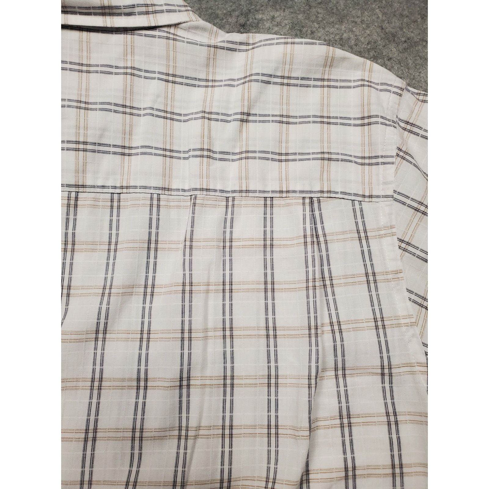 Arrow Arrow Men's XL Black & White Short Sleeve Button Up Shirt Size US XL / EU 56 / 4 - 8 Thumbnail