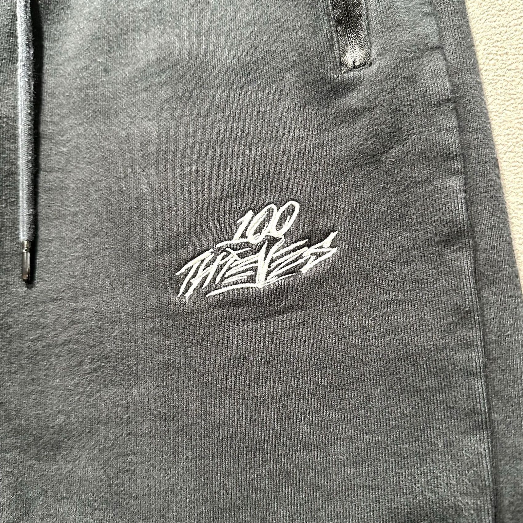 100 Thieves 100 Thieves Jogger Sweatpants Mens M Black Embroidered Pockets Slim Fit Casual EUC Size US 31 - 7 Thumbnail