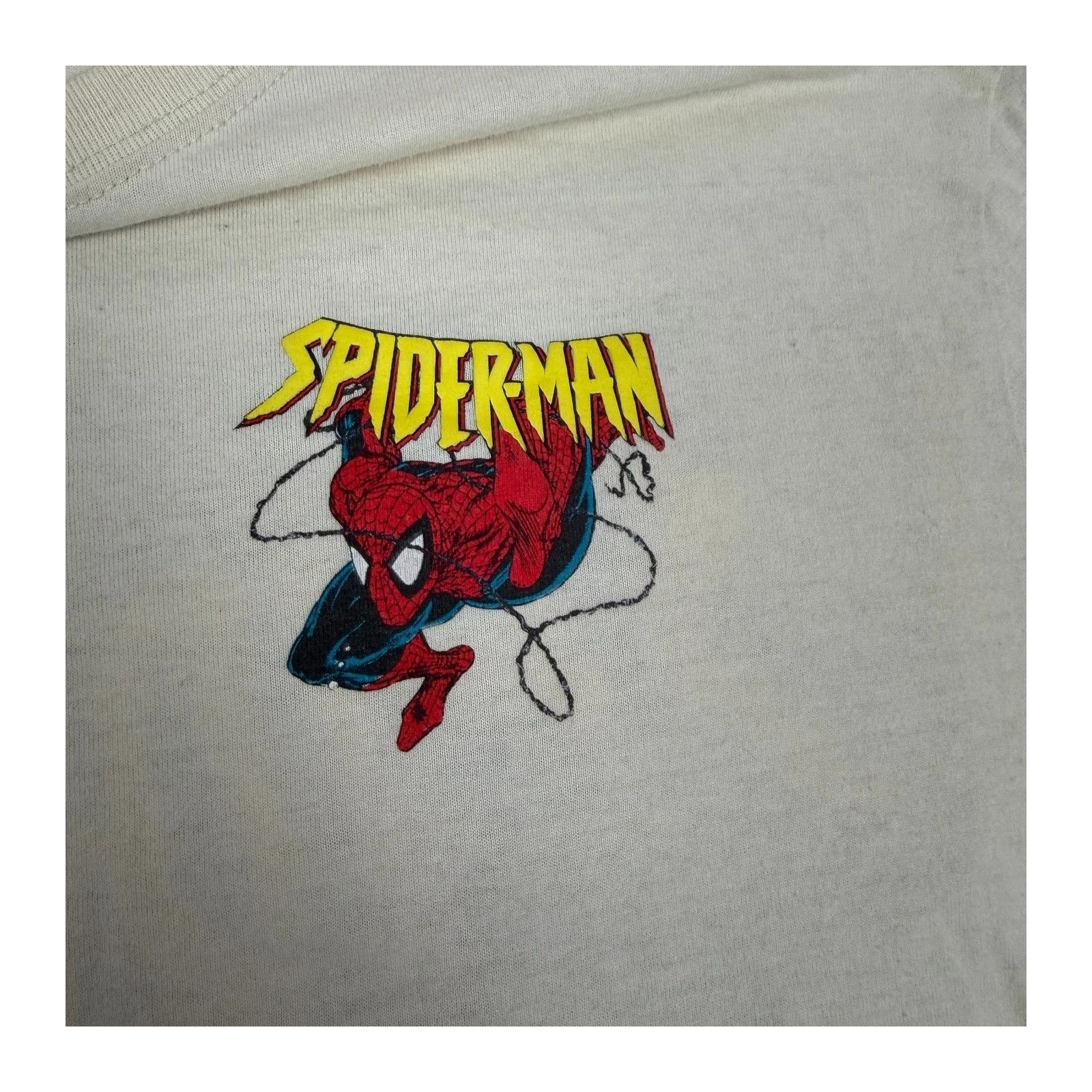 Marvel Comics Marvel x Aeropostale Spiderman T-Shirt Men's XL Beige Size US XL / EU 56 / 4 - 4 Thumbnail