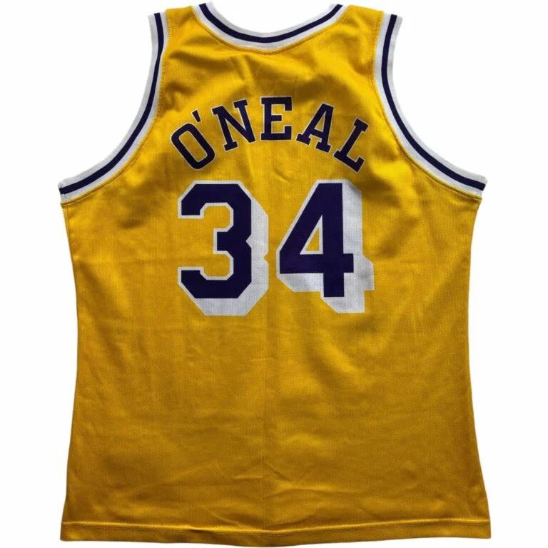Champion Los Angeles Lakers O’Neal Champion EU 1996 home NBA jersey Size US XL / EU 56 / 4 - 2 Thumbnail