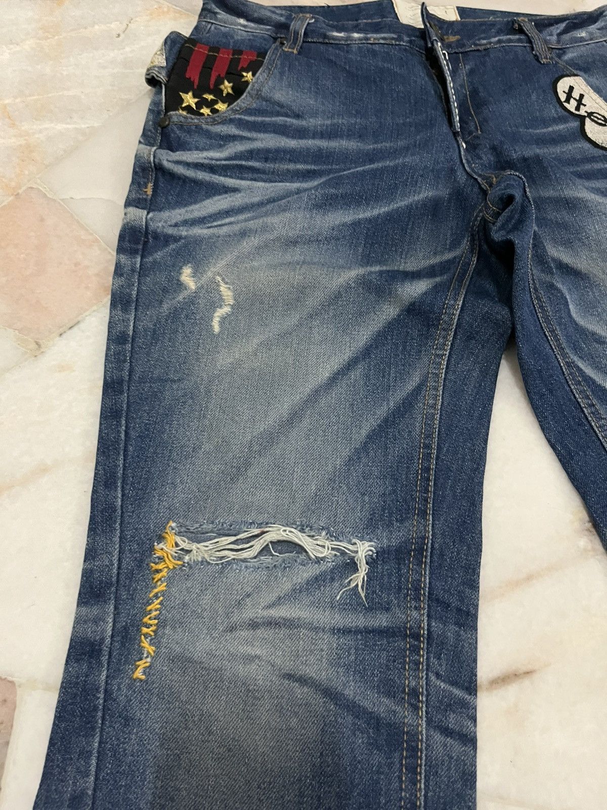 Japanese Brand Yoshitomo Nara Lolita Distressed denim jeans Size US 30 / EU 46 - 6 Thumbnail