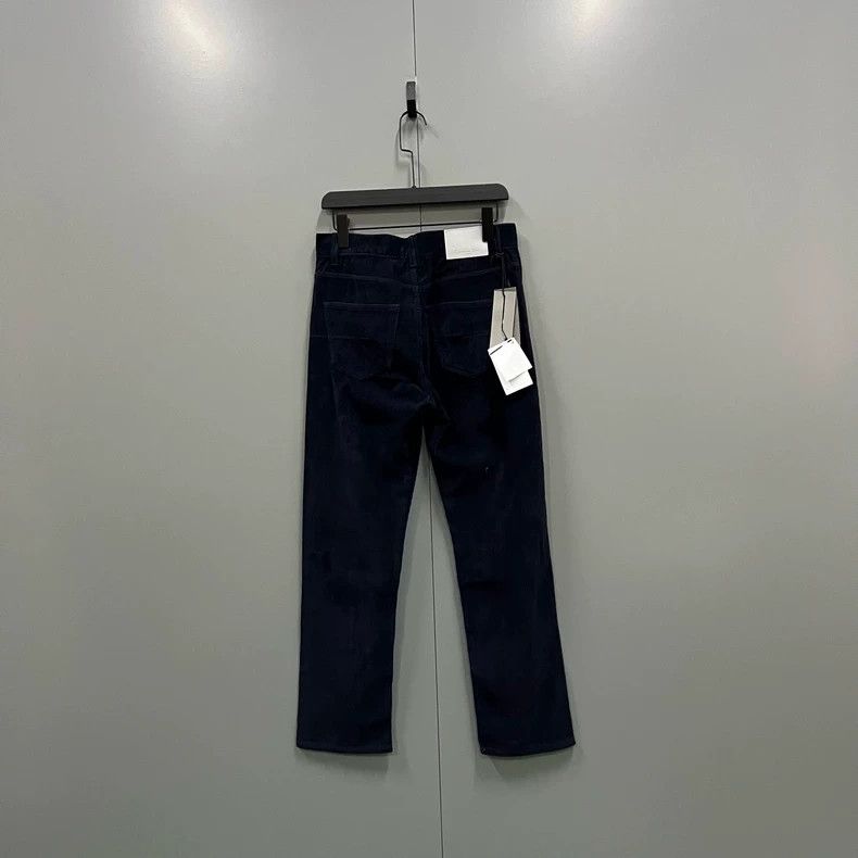 Dior Dior Dark blue corduroy straight trousers 2502-Nextarrow Size US 28 / EU 44 - 2 Thumbnail