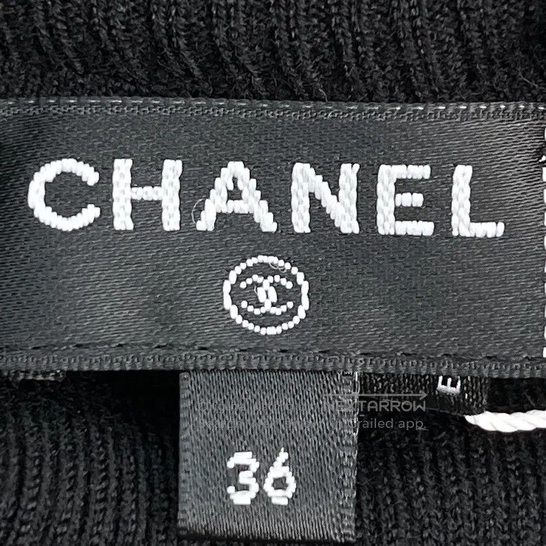 Chanel Chanel 22K high-necked logo embroidered knitted undershirt Size XS / US 0-2 / IT 36-38 - 3 Thumbnail