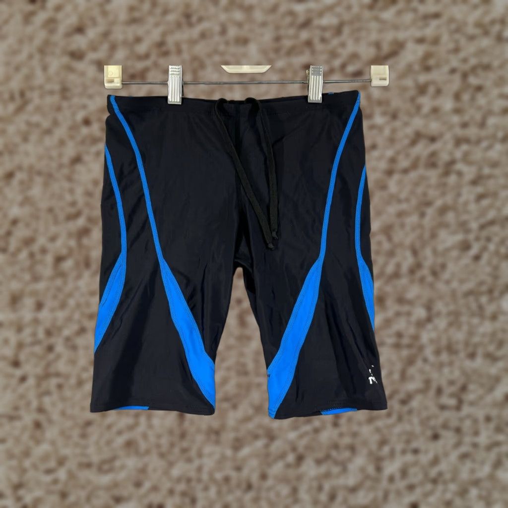 Vintage TYR Bottom Jammer 28 Adult Regular Men Blue Spandex Blend Polyester Compression Performance Competition Lifeguard Recreational Training Water Polo Size US 28 / EU 44 - 1 Thumbnail