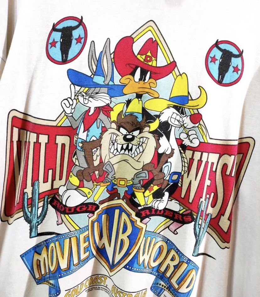 Vintage × Warner Bros TShirt Looney Tunes Warner Bros 1995 Vintage Wild West Vtg Size US XL / EU 56 / 4 - 2 Thumbnail