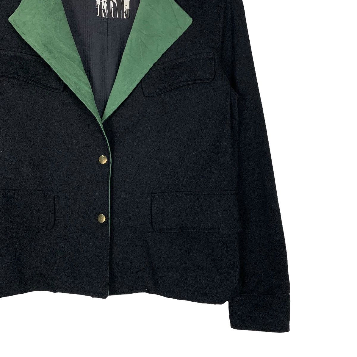 Japanese Brand OKIRAKU Double Collar Belted Pea Jacket #0957-C42 Size S / US 4 / IT 40 - 6 Thumbnail