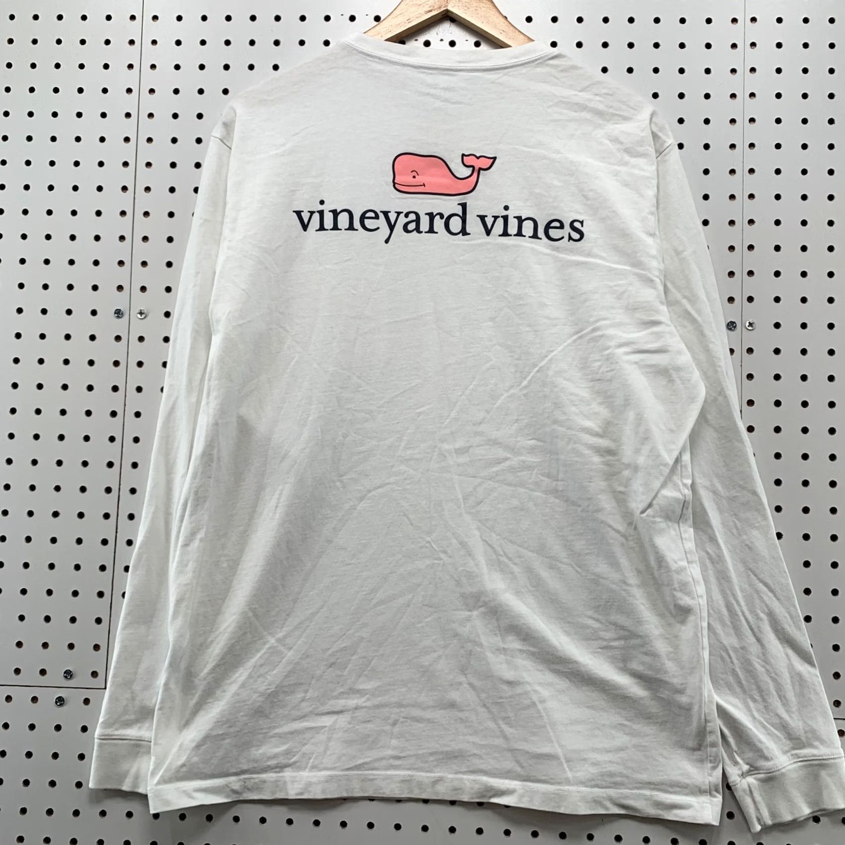 Vineyard Vines VINEYARD VINES Pocket Shirt Mens M Long Sleeve White Pink Whale Shirt Size US M / EU 48-50 / 2 - 2 Thumbnail