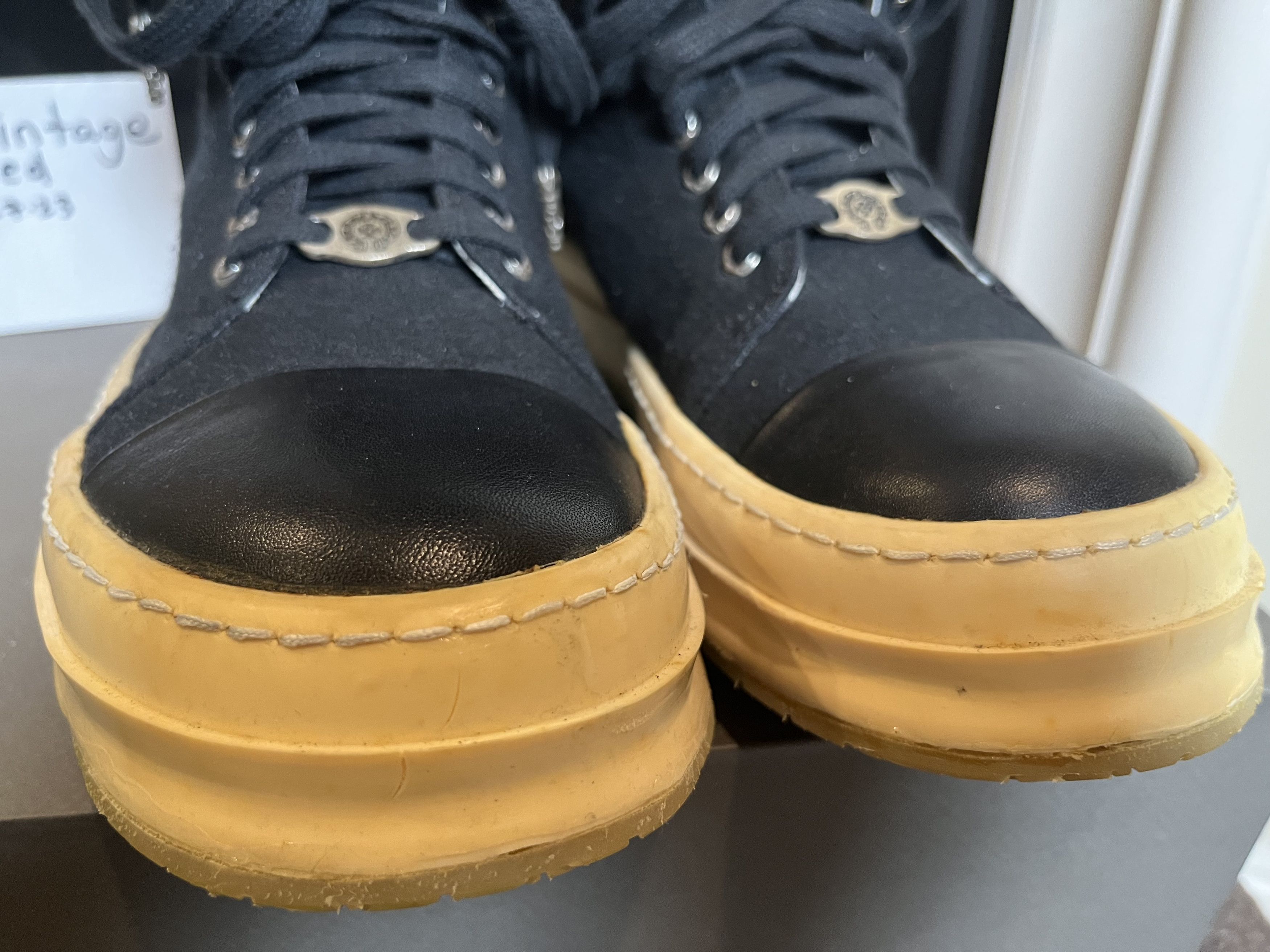 Chrome Hearts × Rick Owens RICK OWENS CHROME HEARTS RAMONES, BLACK TOE, STAPLE HEEL Size US 11 / EU 44 - 11 Thumbnail