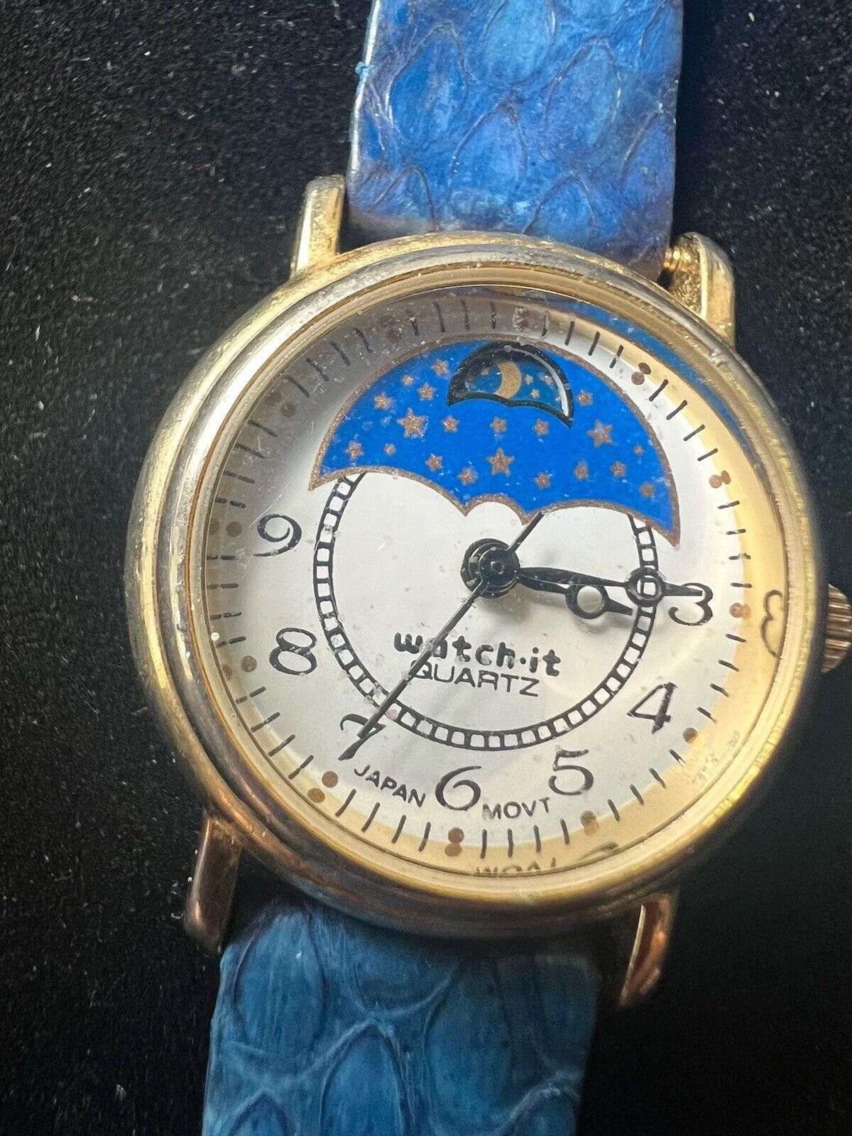 Designer Women's Watch-It Quartz Moonphase watch New Battery Size ONE SIZE - 1 Thumbnail
