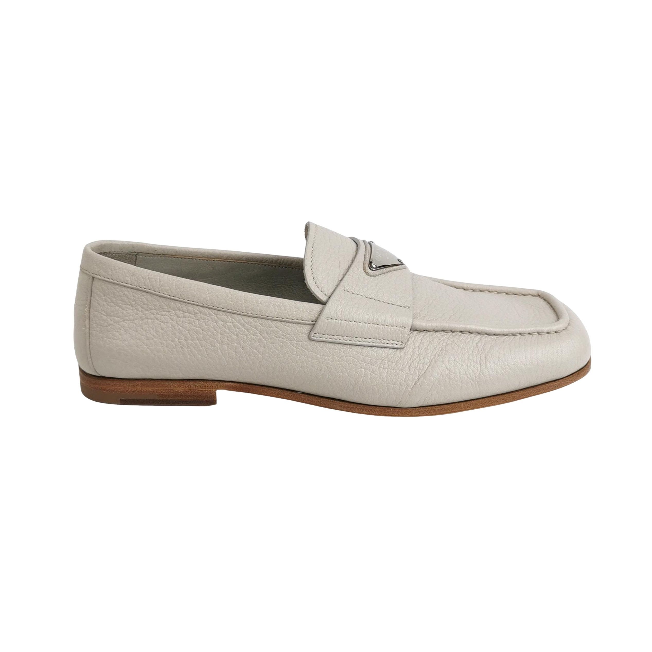 Prada Prada Deerskin Triangle Logo Loafers Size 7.5 Size US 8 / EU 41 - 1 Thumbnail