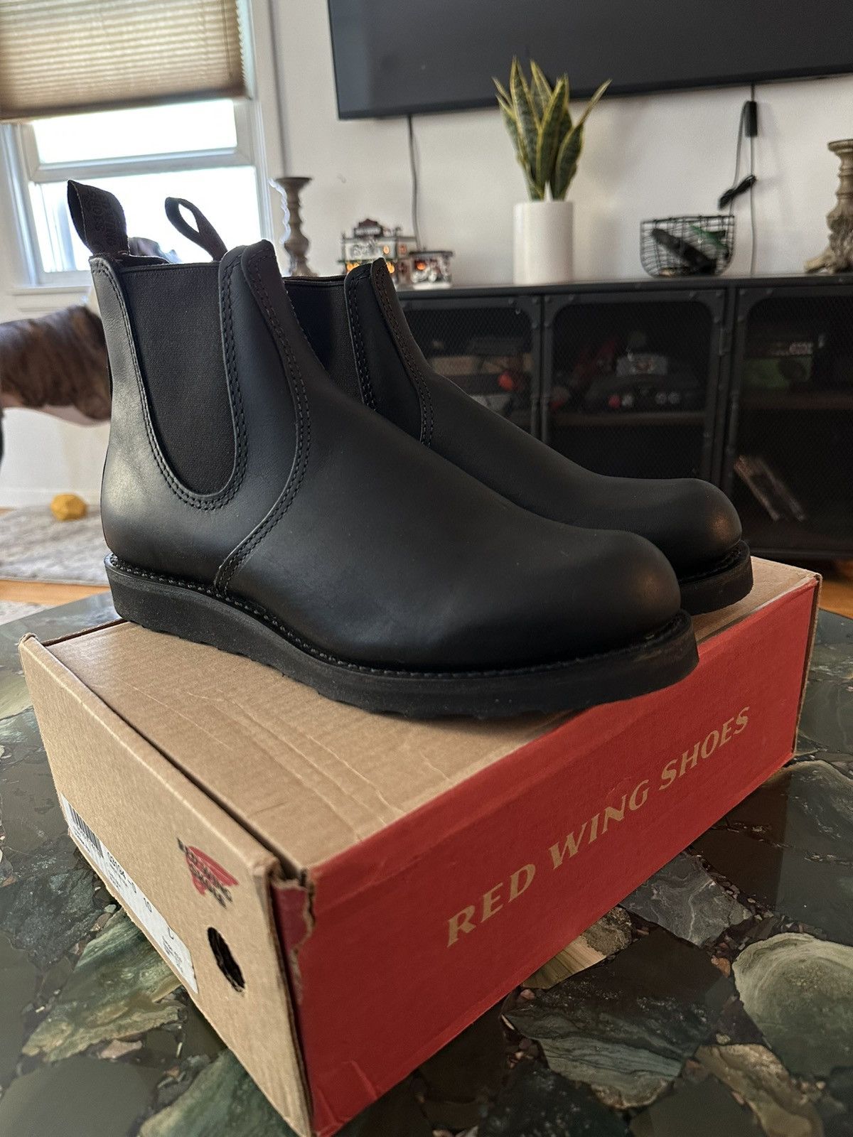 Red Wing Red Wing Boots Moc 8130 Black Chrome Size 4E | Grailed