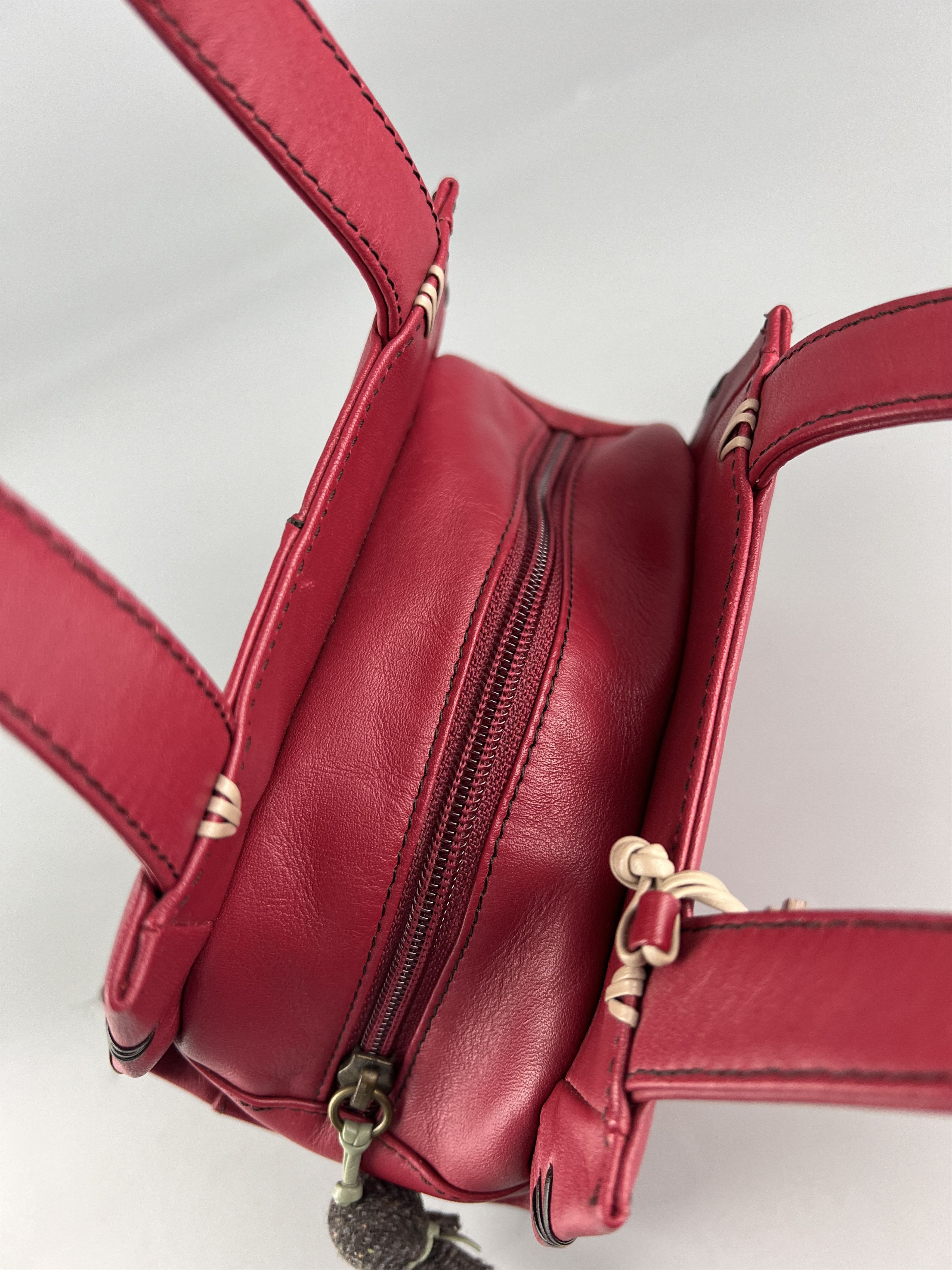 Leather Radley Red Leather Mini Bag Handbag Size ONE SIZE - 6 Thumbnail