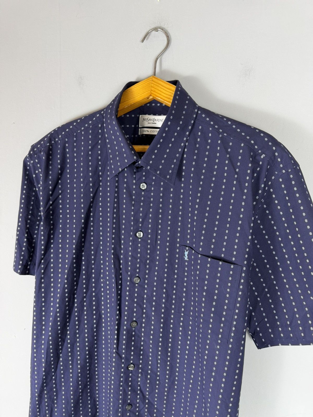 Yves Saint Laurent Vintage Yves Saint Laurent shirt ysl Size US XL / EU 56 / 4 - 2 Thumbnail