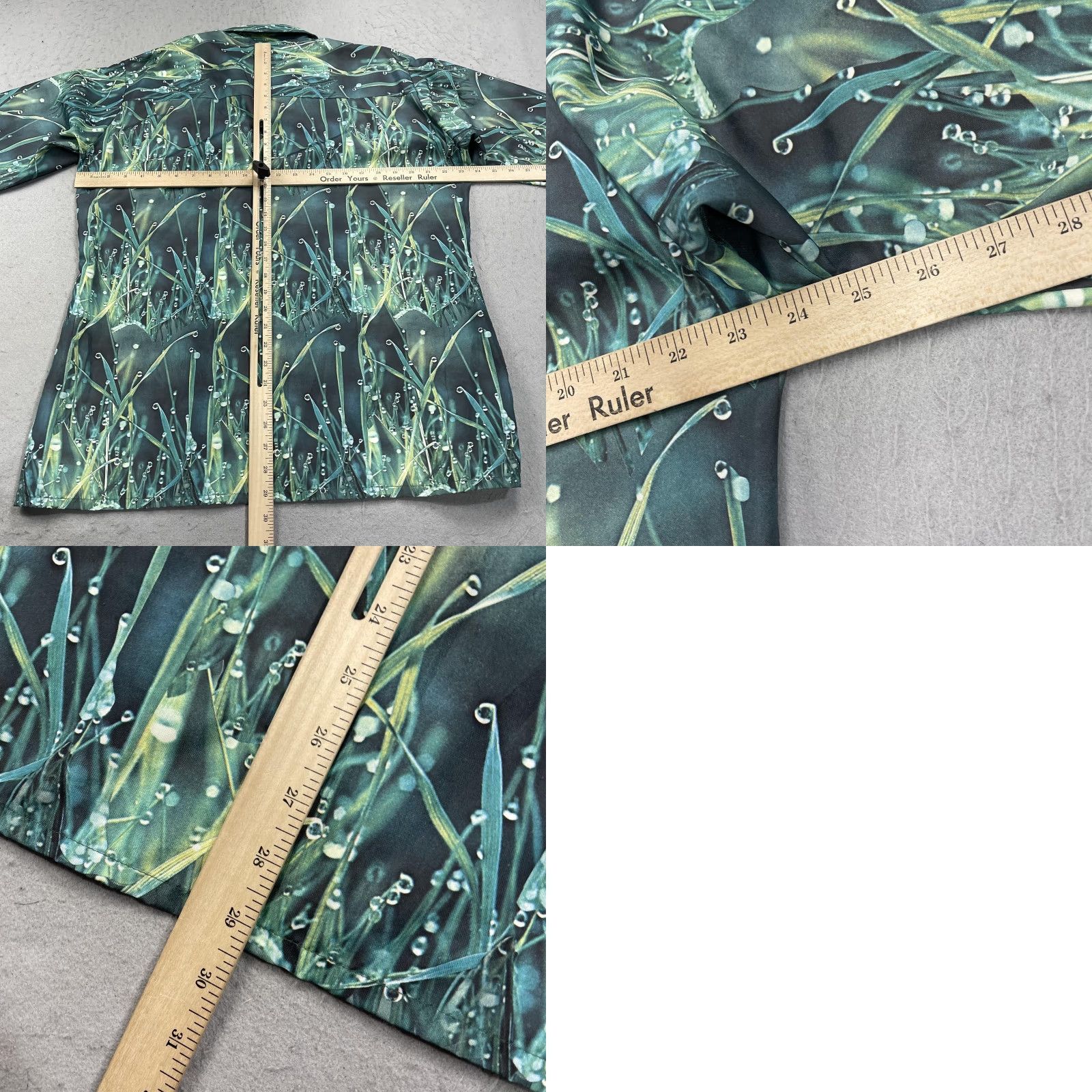 Arrow VINTAGE Joe Namath by Arrow Shirt Mens L Green Grass Graphic Print 70s Size US L / EU 52-54 / 3 - 8 Thumbnail