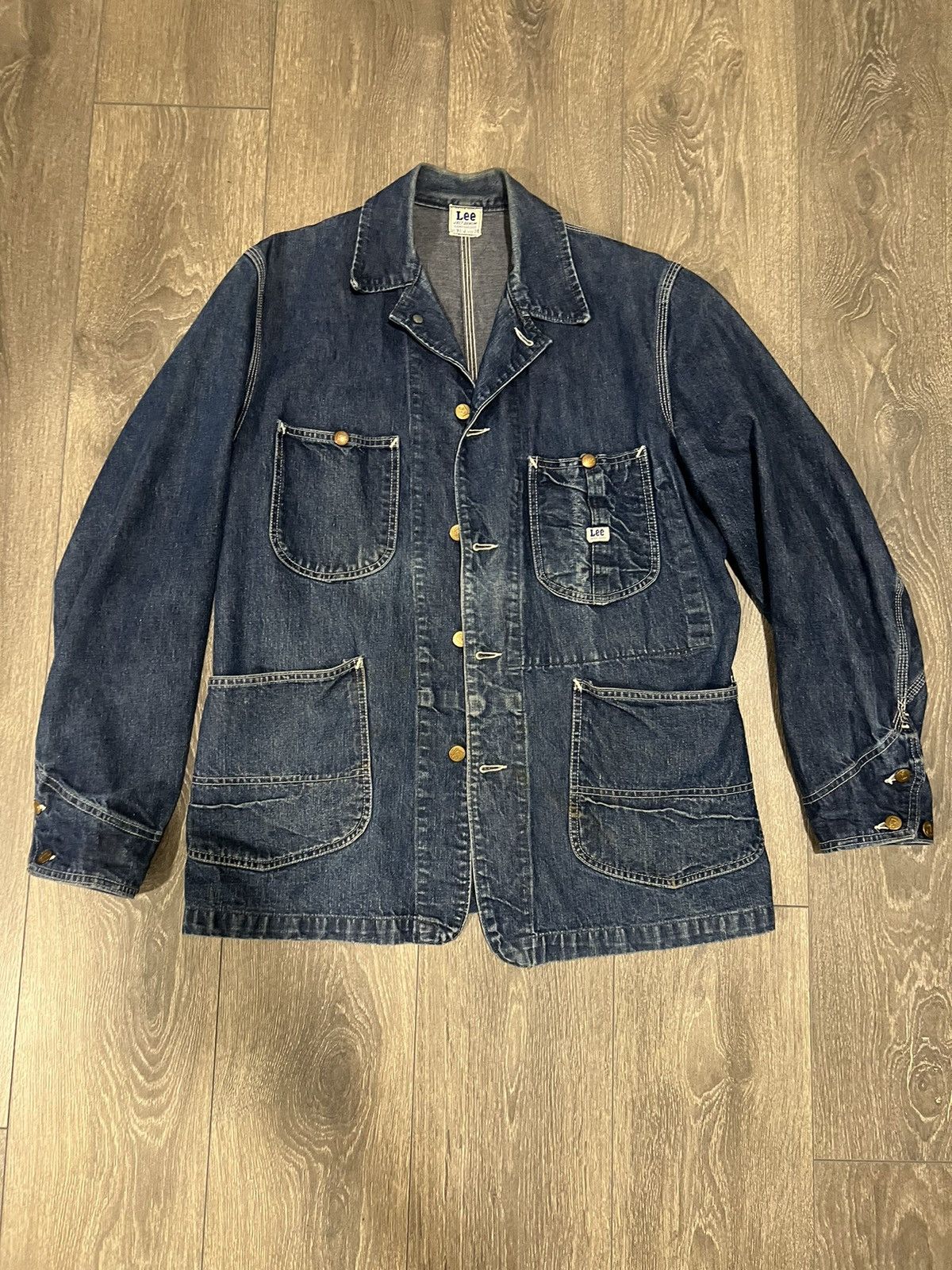 image of True Vintage Lee 91-J 1940’S-60’S in Denim, Men's (Size Medium)