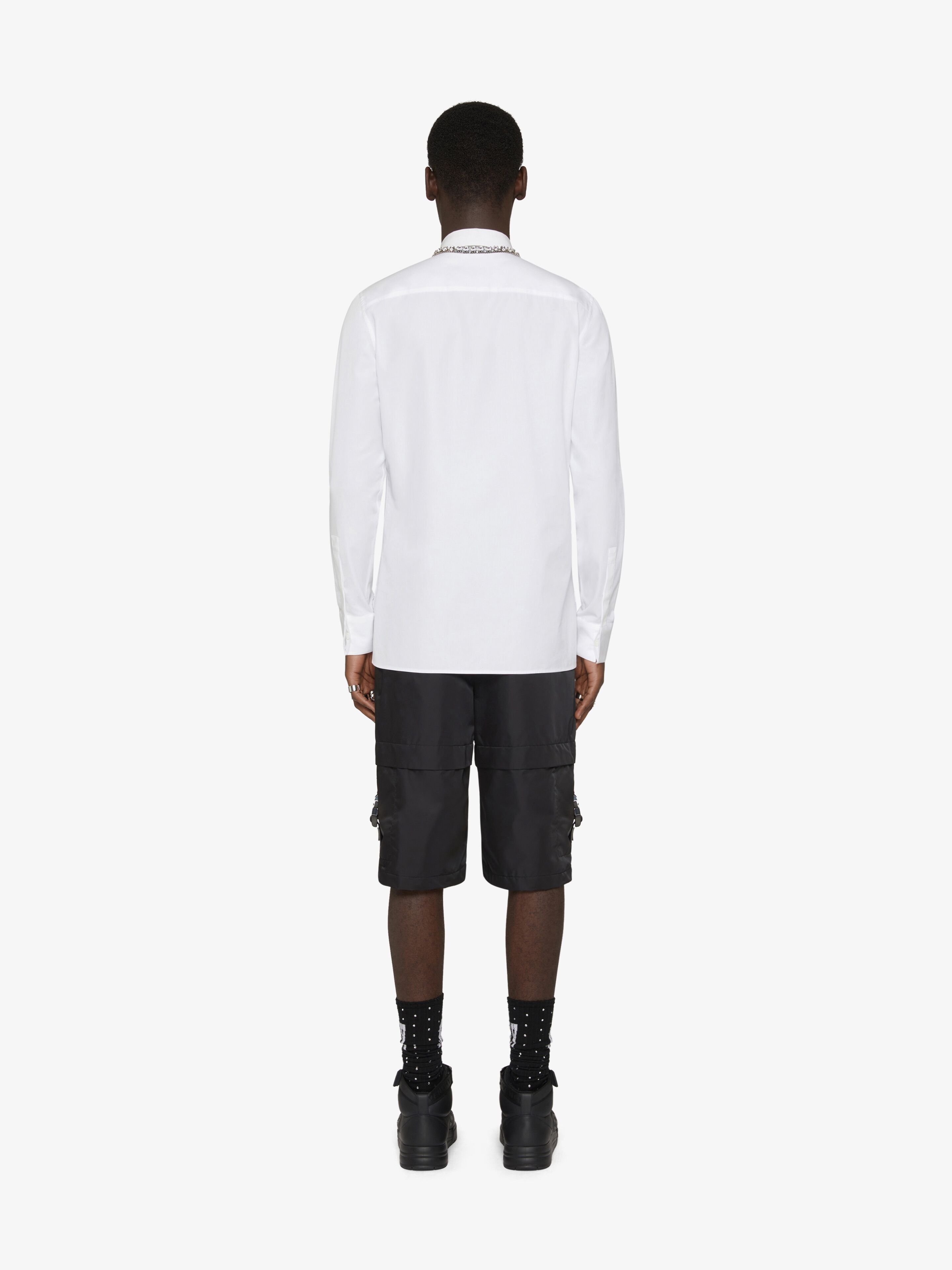 Givenchy o1w1db10325 Cargo Buckle Shorts in Black Size US 34 / EU 50 - 4 Thumbnail
