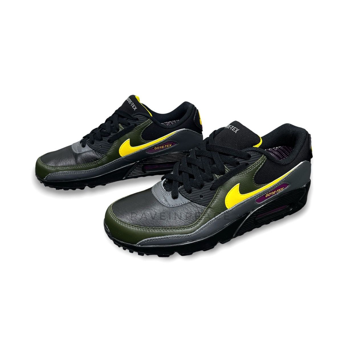 Nike Nike Air Max 90 GORE-TEX — "Black Cargo Khaki" (Authentic) Size US 9 / EU 42 - 3 Thumbnail