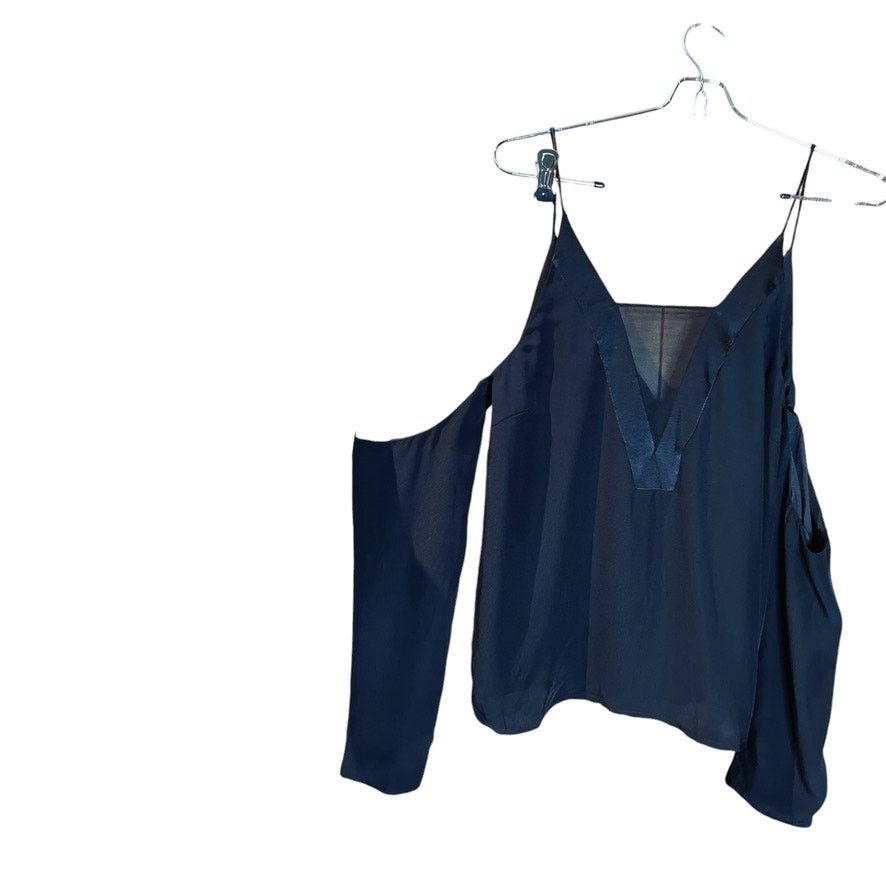 Other C/AMEO Collective Off Shoulder Long Sleeve Mesh Black Top XS Size XS / US 0-2 / IT 36-38 - 3 Thumbnail
