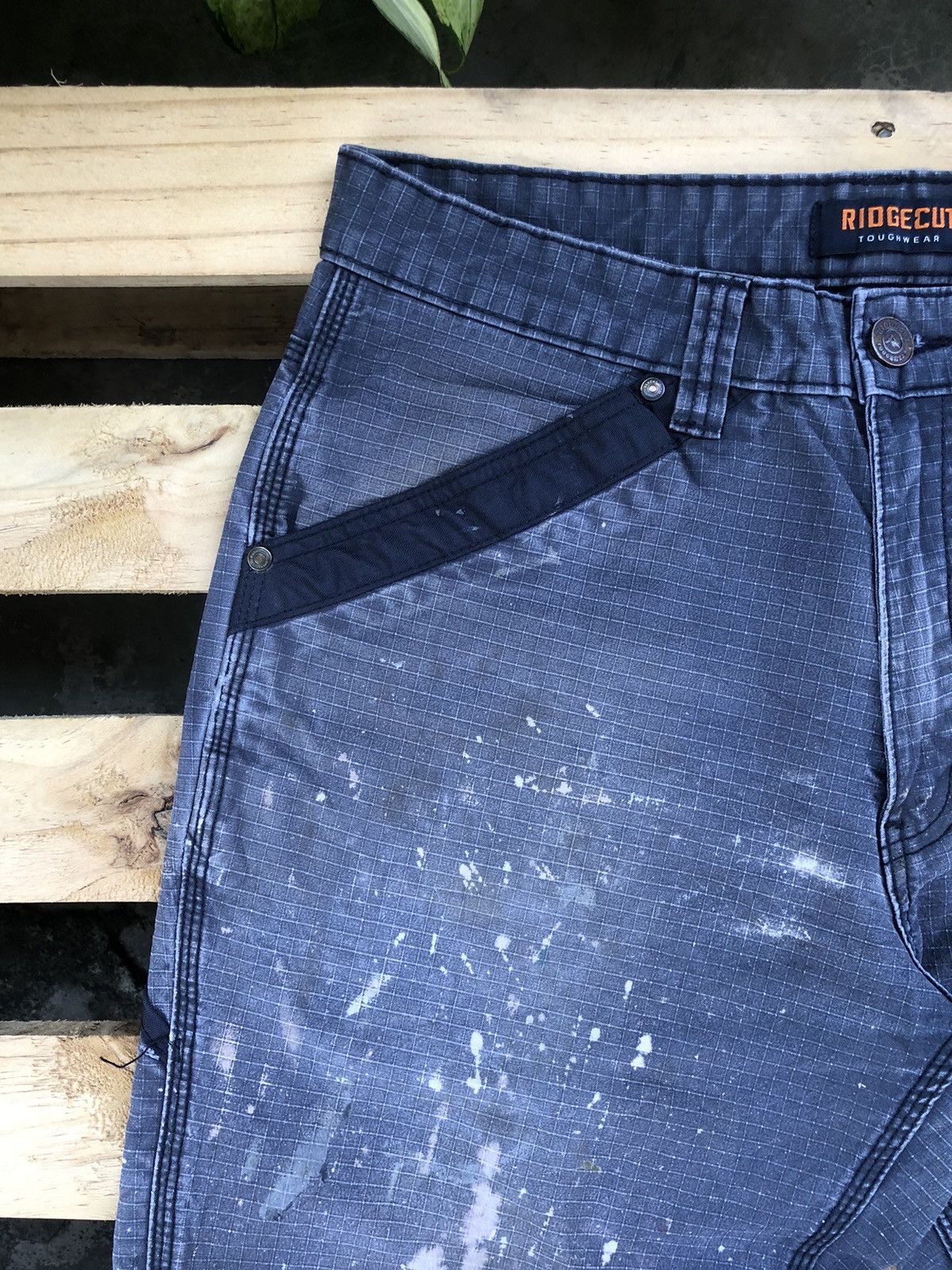 Carhartt × Japanese Brand × Vintage Vintage Ridgecut Toughwear Acid Wash Carpenter Pants Size US 34 / EU 50 - 5 Thumbnail