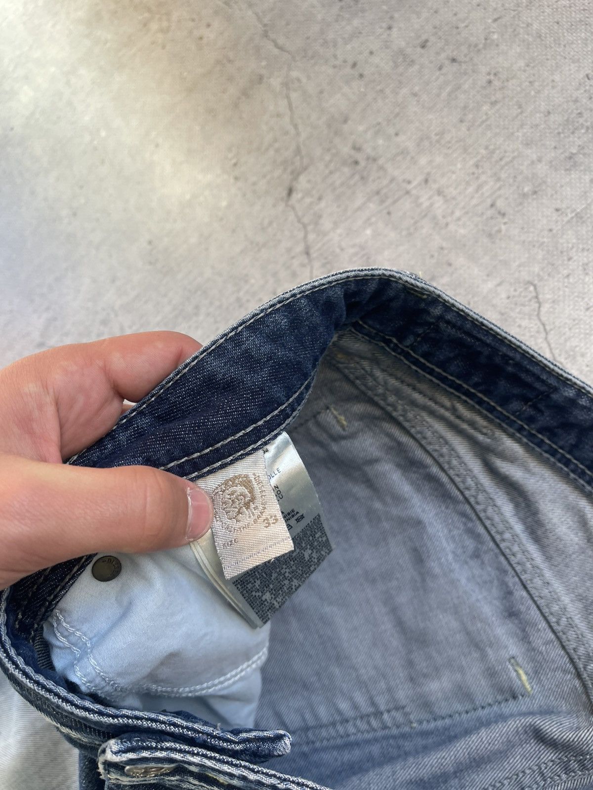 Diesel × Vintage Crazy Flare Vtg Diesel Jeans Dark Blue Italian Made 🇮🇹 Size US 33 - 9 Thumbnail