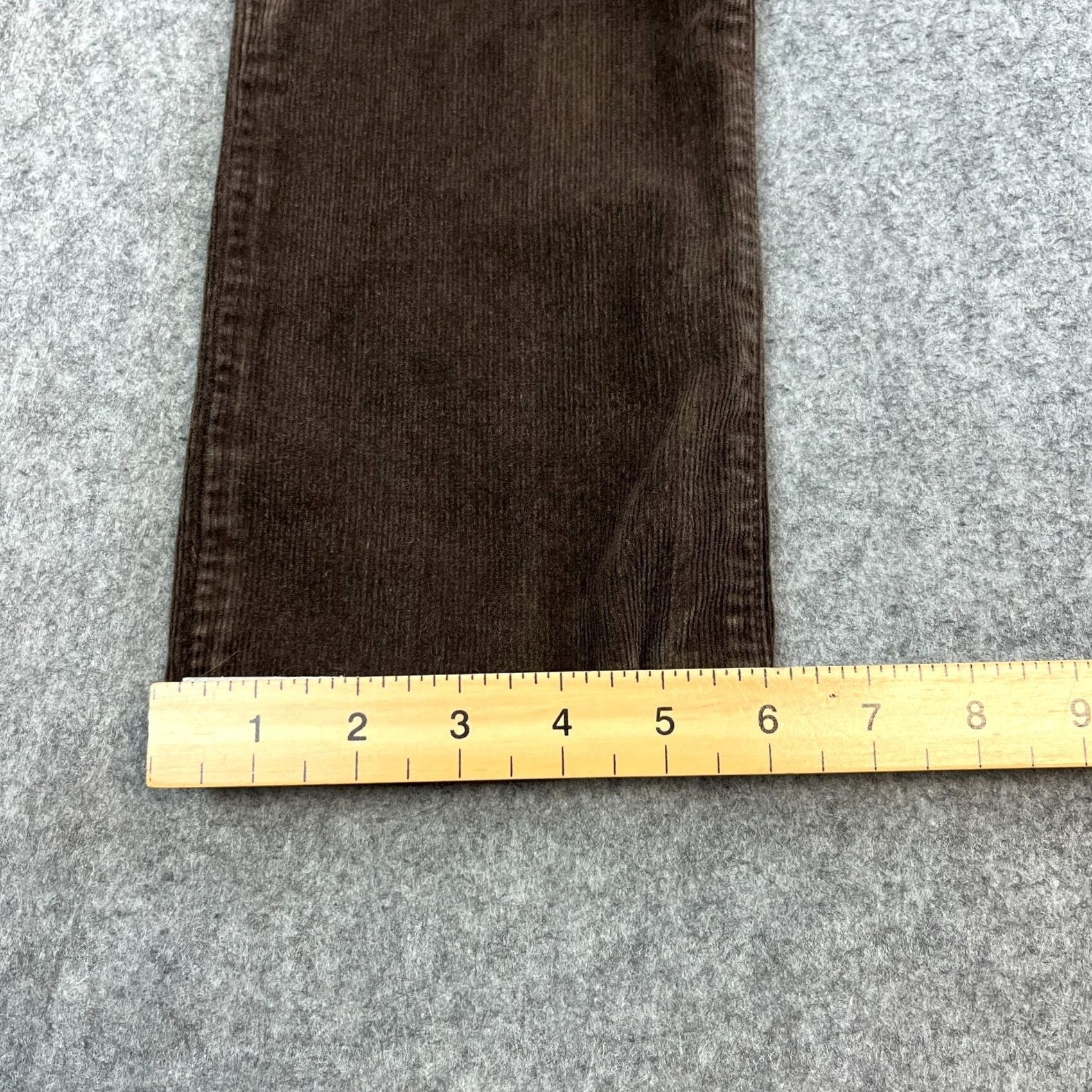 Armani Armani Womens Corduroy Jeans Slim Fit 27 30 UK 8 Brown Vintage Stretch Tapered 5-Pocket Denim Jeans Womens" Size 30" / US 8 / IT 44 - 3 Thumbnail