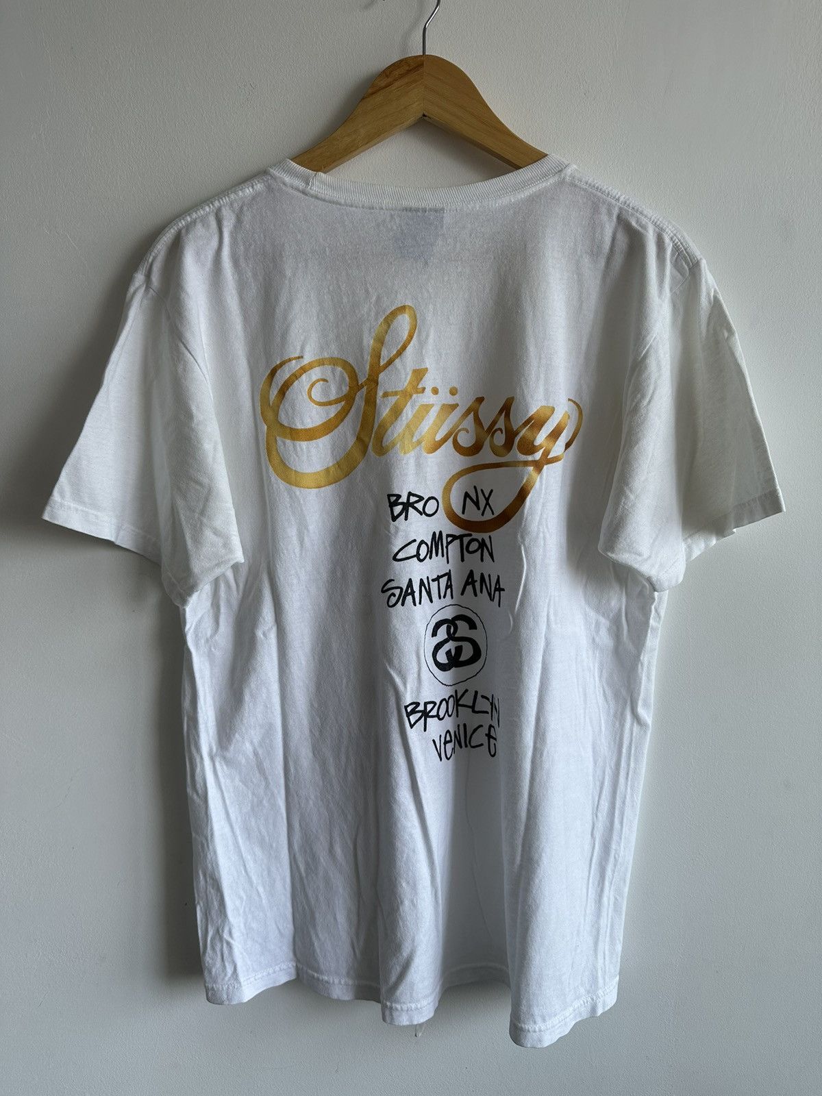 Stussy × Vintage Vintage Stussy World Tour 2 Side Print Streetwear Size US M / EU 48-50 / 2 - 2 Thumbnail