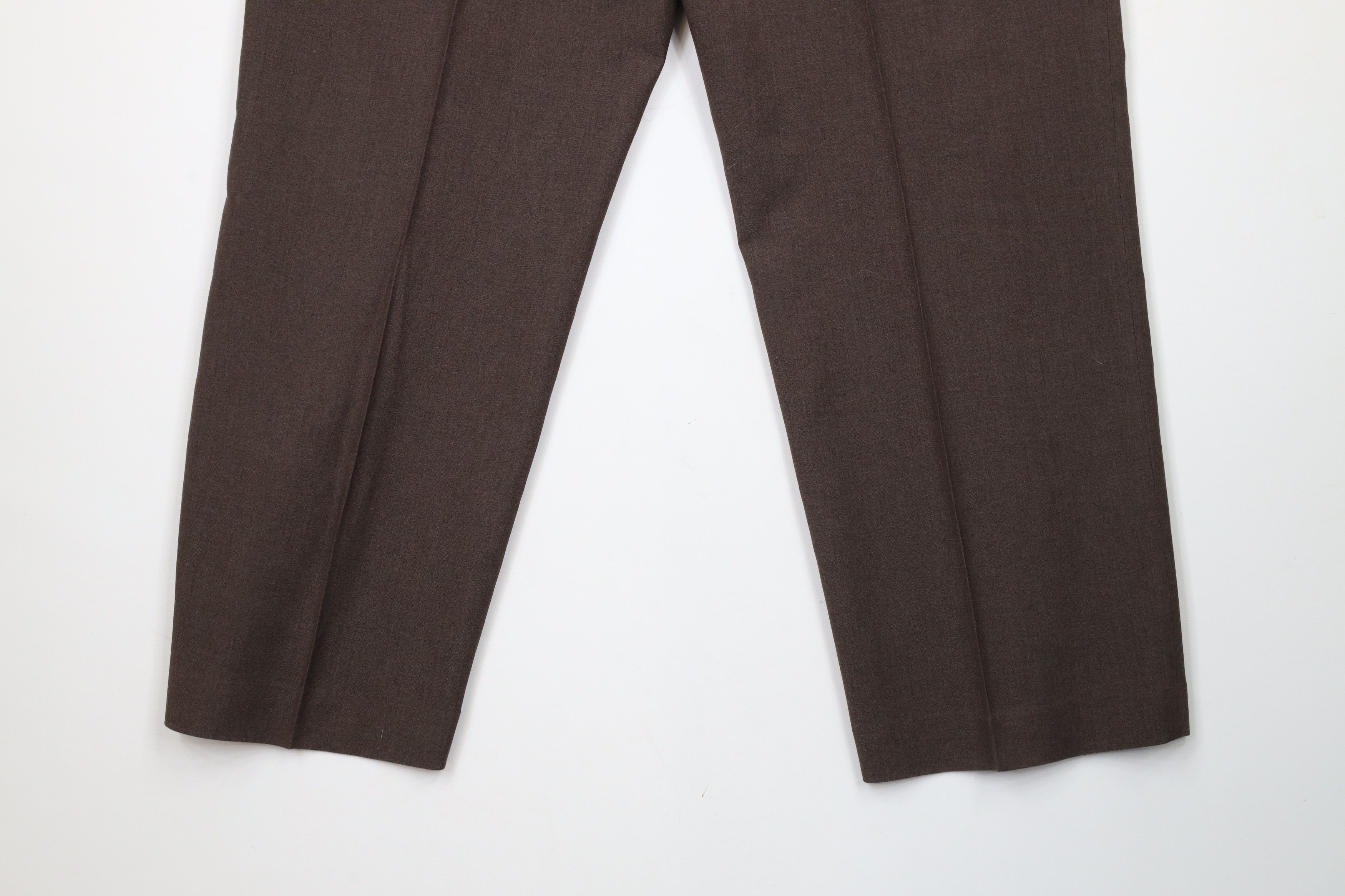 Vintage Vintage 90s Streetwear Worsted Wide Leg Chino Pants Brown Size US 42 / EU 58 - 15 Thumbnail