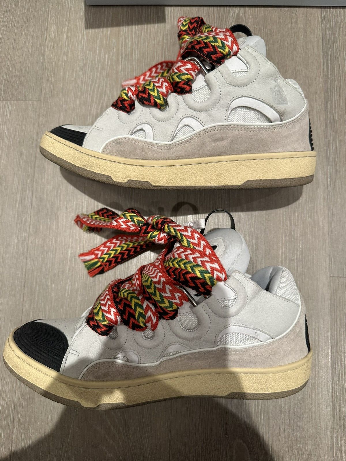 Lanvin Lanvin Leather Curb White Ivory Size 42 Size US 9 / EU 42 - 3 Thumbnail