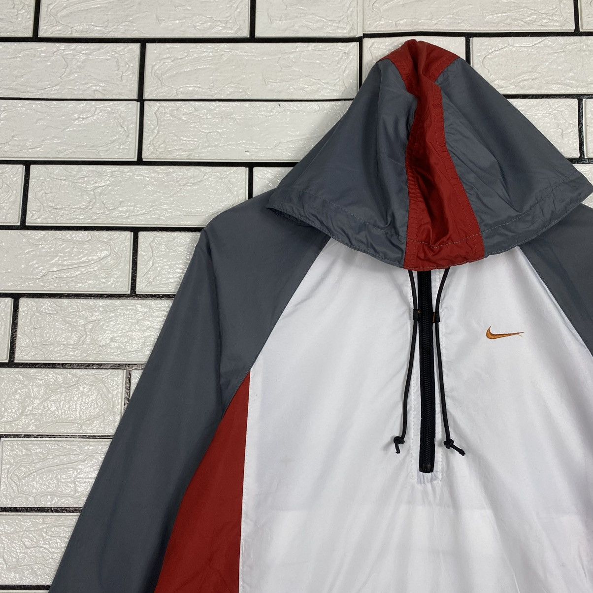 Nike 🔥VINTAGE ANORAK JACKET NIKE BIG SWOOSH Size M / US 6-8 / IT 42-44 - 7 Thumbnail