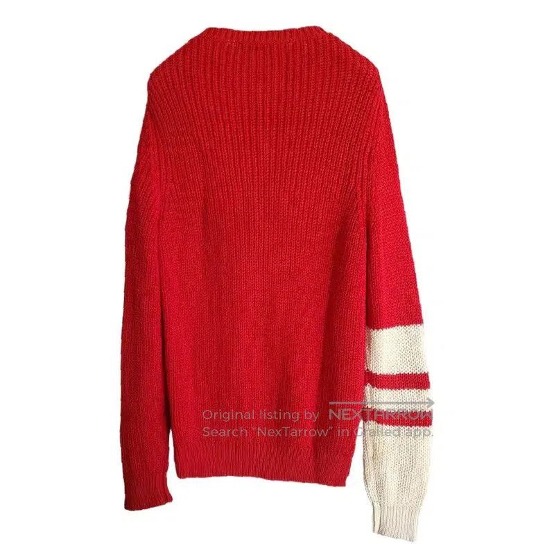 Valentino Valentino Red Embroidered Long-Sleeve Sweater . Size M / US 6-8 / IT 42-44 - 2 Thumbnail