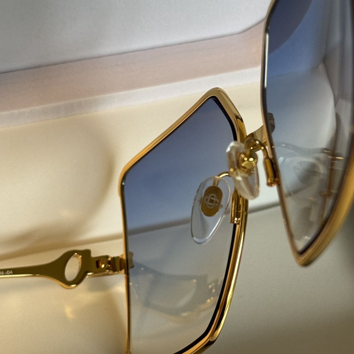 Casablanca Casablanca Stainless Steel Square Blue Gradient Sunglasses Size ONE SIZE - 12 Thumbnail