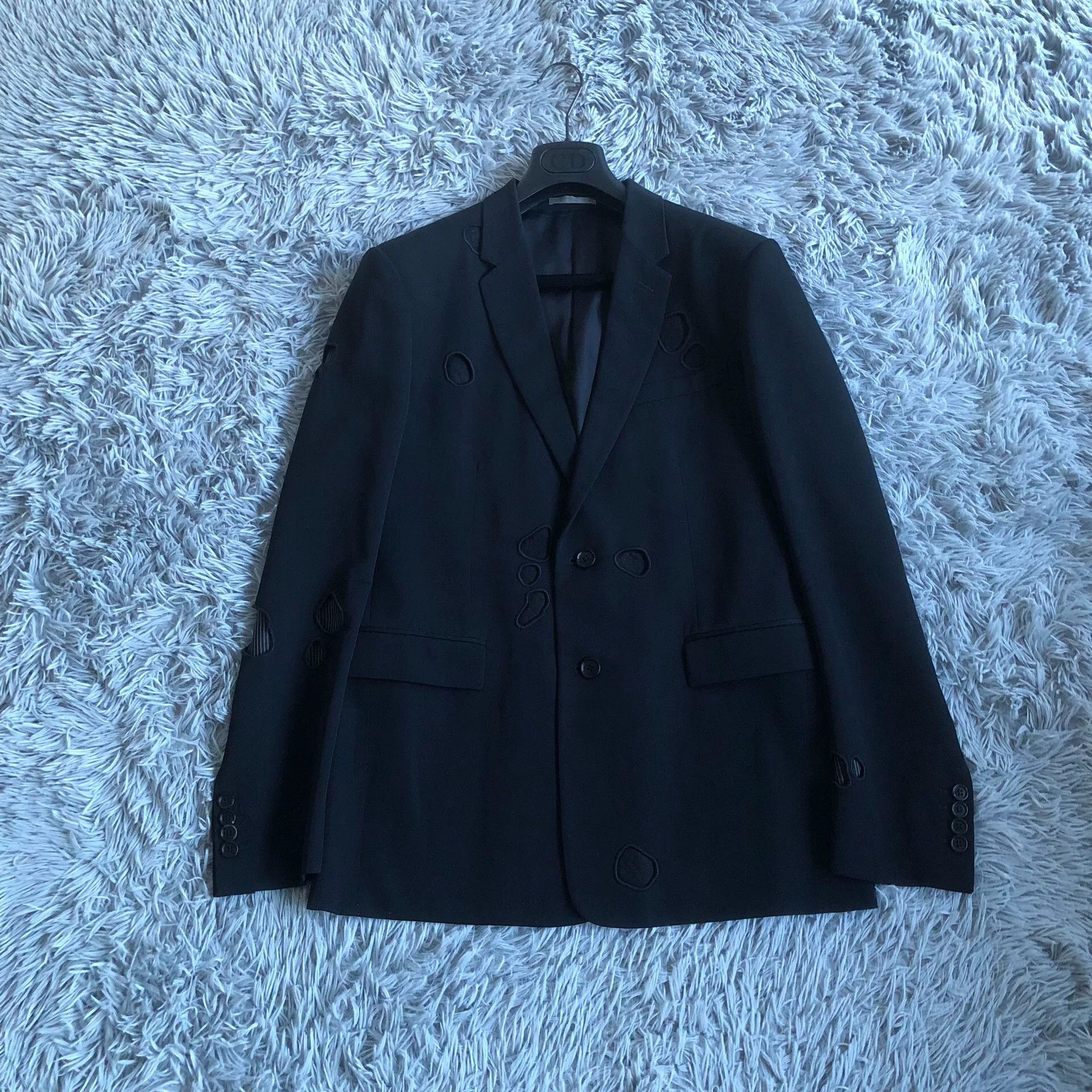 Dior × Hedi Slimane Dior Homme 2006 Red Silk Napoleon Runway