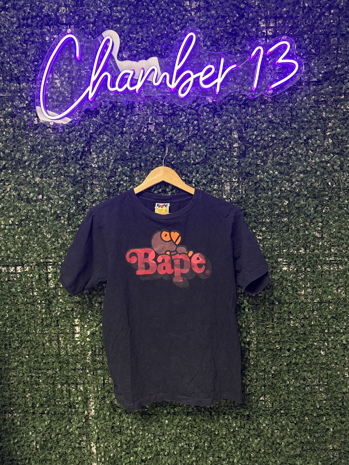 image of Bape Tee in Black, Men's (Size Small)