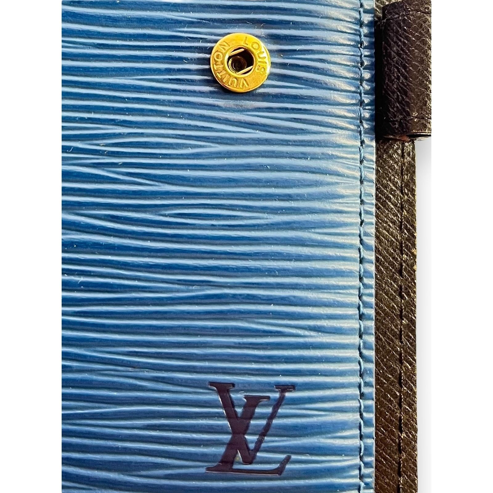 Louis Vuitton Louis Vuitton Vintage Blue Epi Small Agenda Cover Size ONE SIZE - 6 Thumbnail