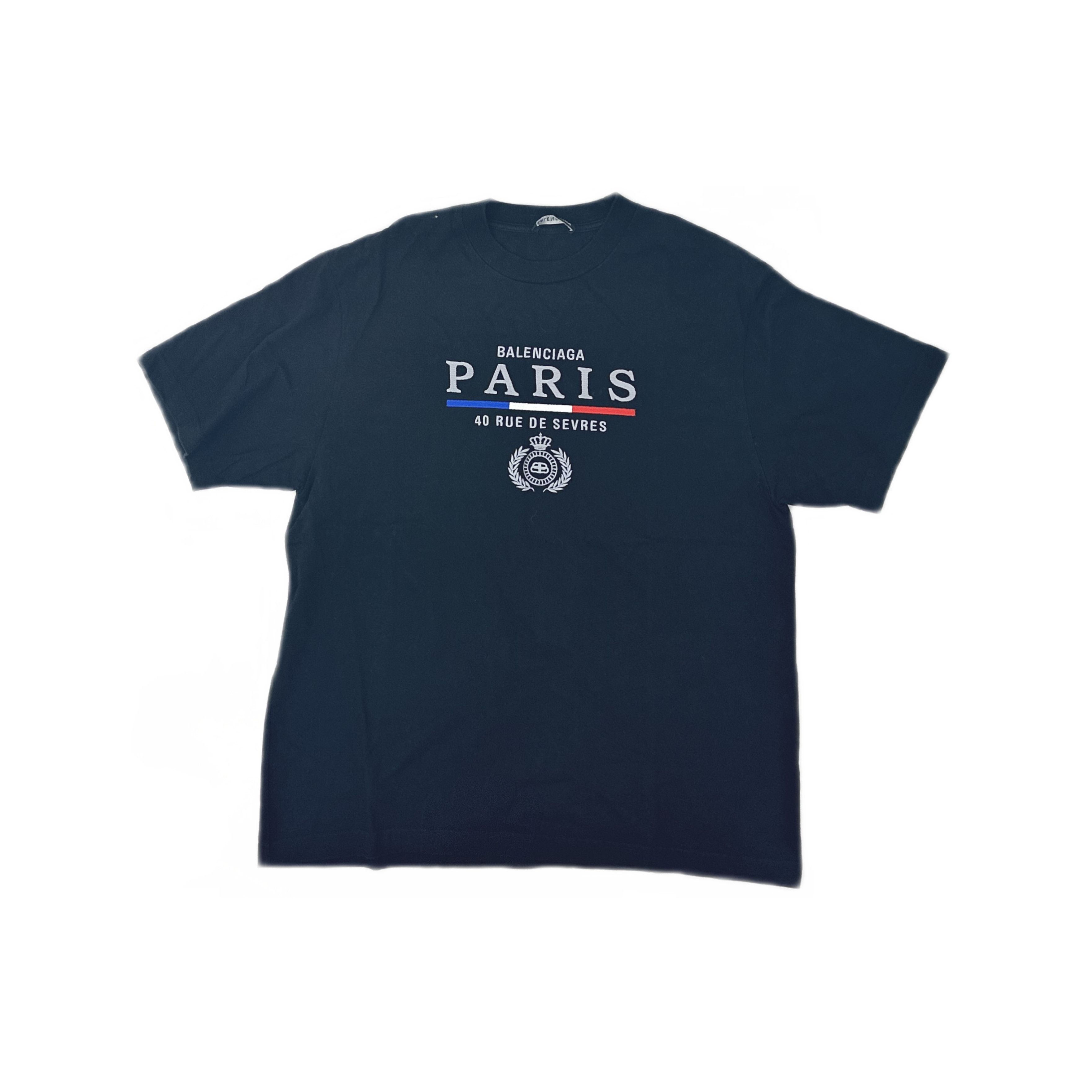 Balenciaga Balenciaga Paris Tee Shirt (Black) | Grailed