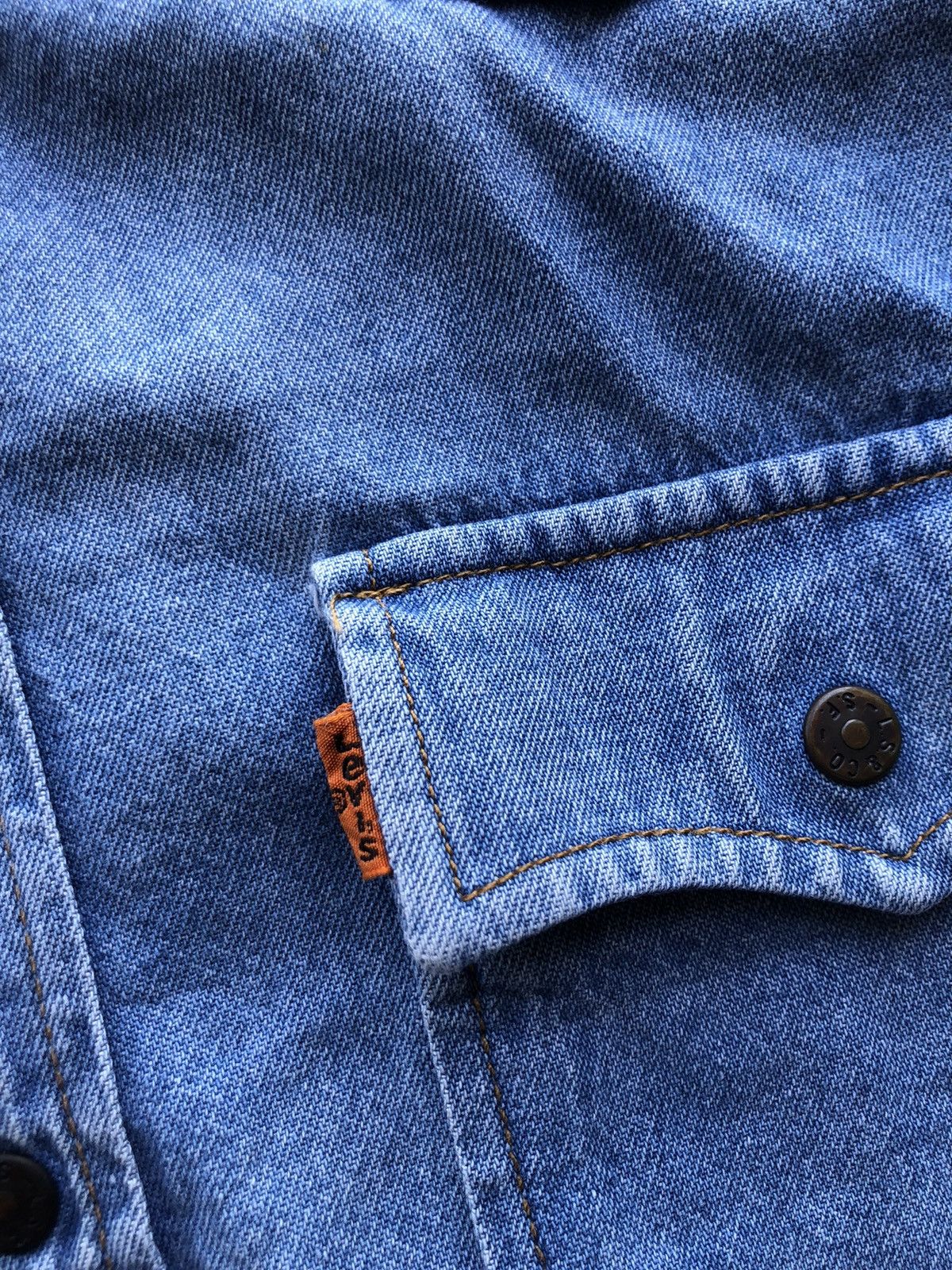 Levi's Very Rare Vintage Levi’s Orange Tab Jeans Shirt Streetwear Size US L / EU 52-54 / 3 - 4 Thumbnail
