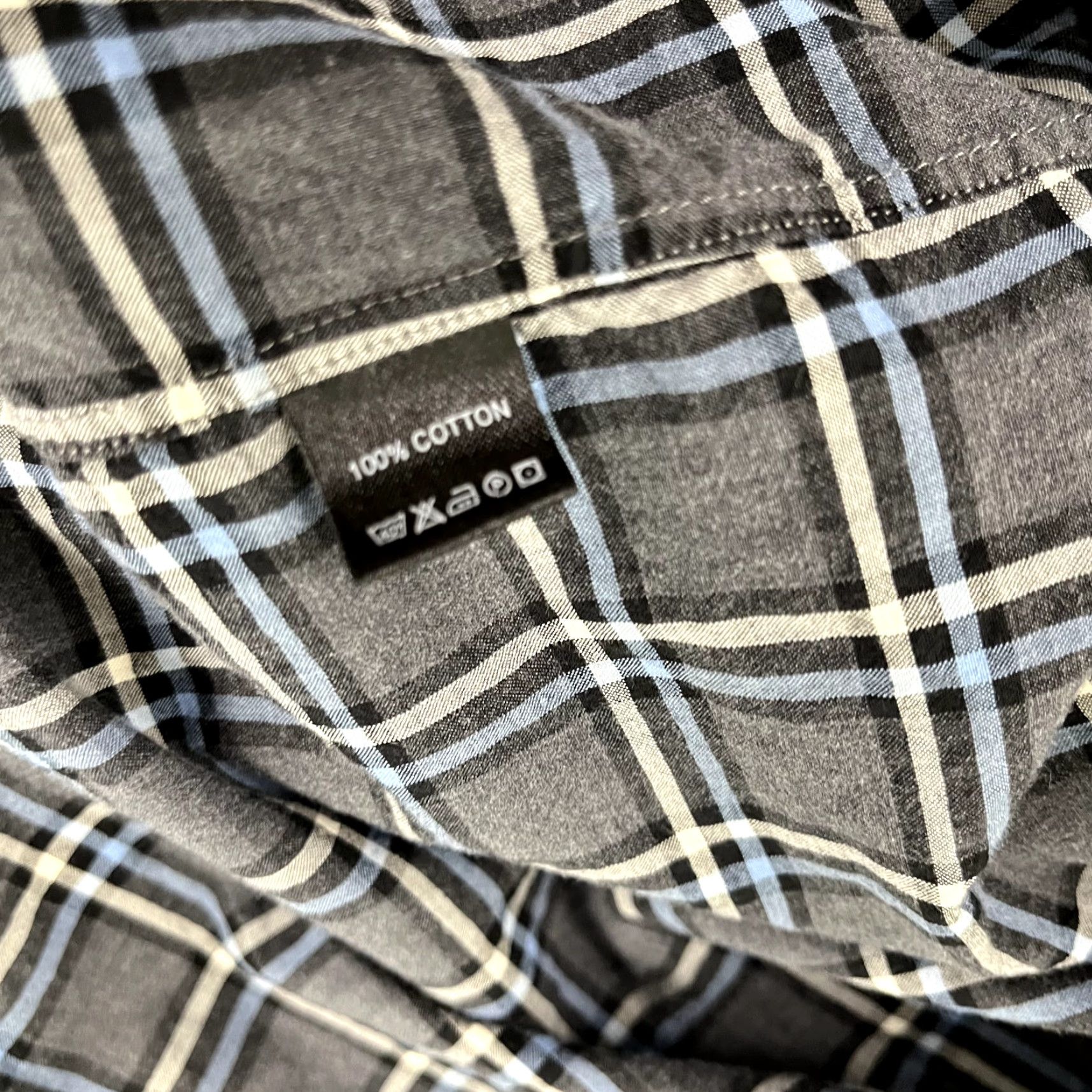 Todd Snyder TODD SNYDER Shirt Men L Gray Blue Plaid Button-Down Long Sleeve Preppy Dress Size 42R - 6 Thumbnail