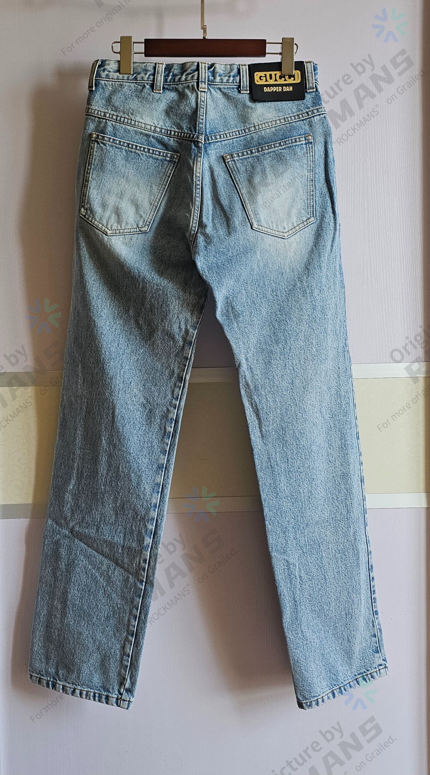 Gucci Gucci Eco-Bleached Distressed Straight-Leg Jeans Size 30 Size US 30 / EU 46 - 4 Thumbnail