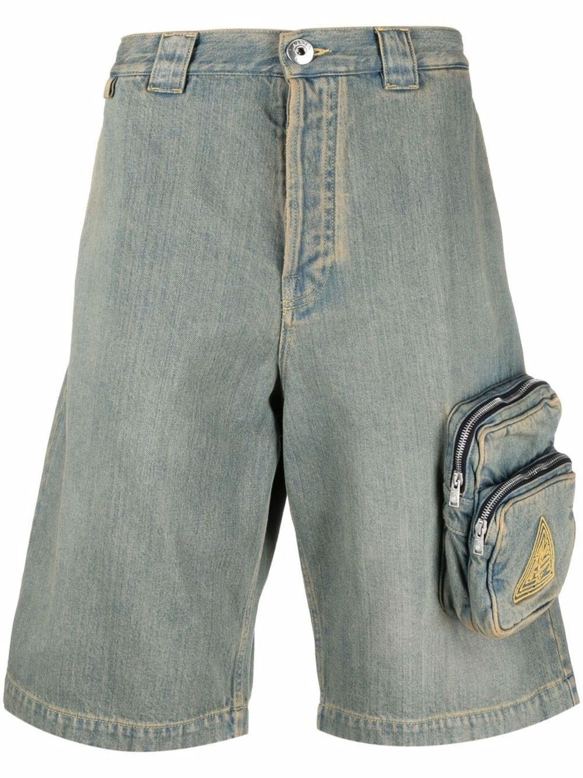 Lanvin Zipped Pockets Denim Bermuda Shorts