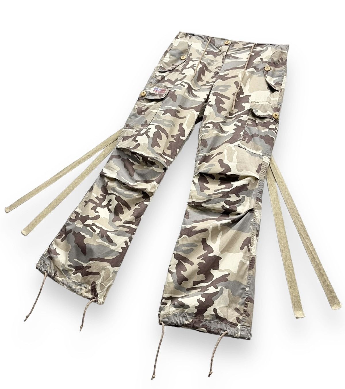Japanese Brand UFO Drawstring Bondage Urban Camouflage Streetwear Dance Size US 29 - 3 Thumbnail