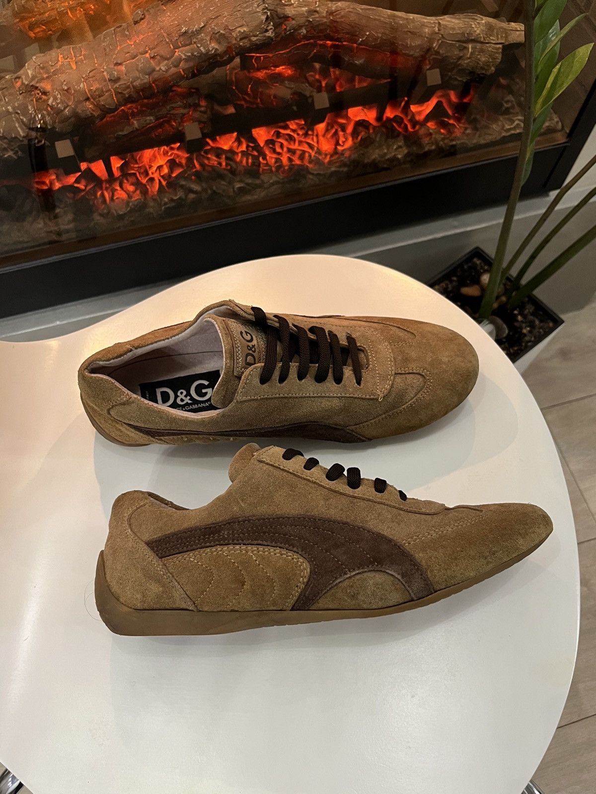Dolce & Gabbana 🔥90's Dolce & Gabbana Suede Sneakers Speed Cat Vibe Size US 6.5 / EU 39-40 - 2 Thumbnail