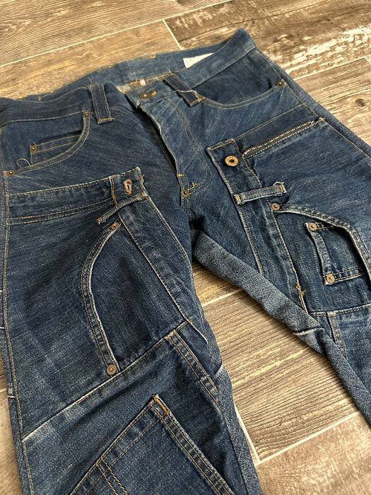 Tornado Mart *RARE* 90s 20471120 Paper Reconstruction Denim | Grailed