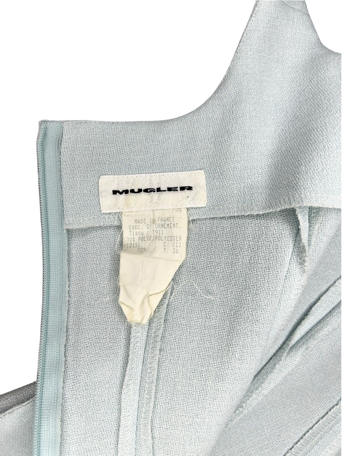 Thierry Mugler 90s Sculptured Dress Size XS / US 0-2 / IT 36-38 - 4 Thumbnail