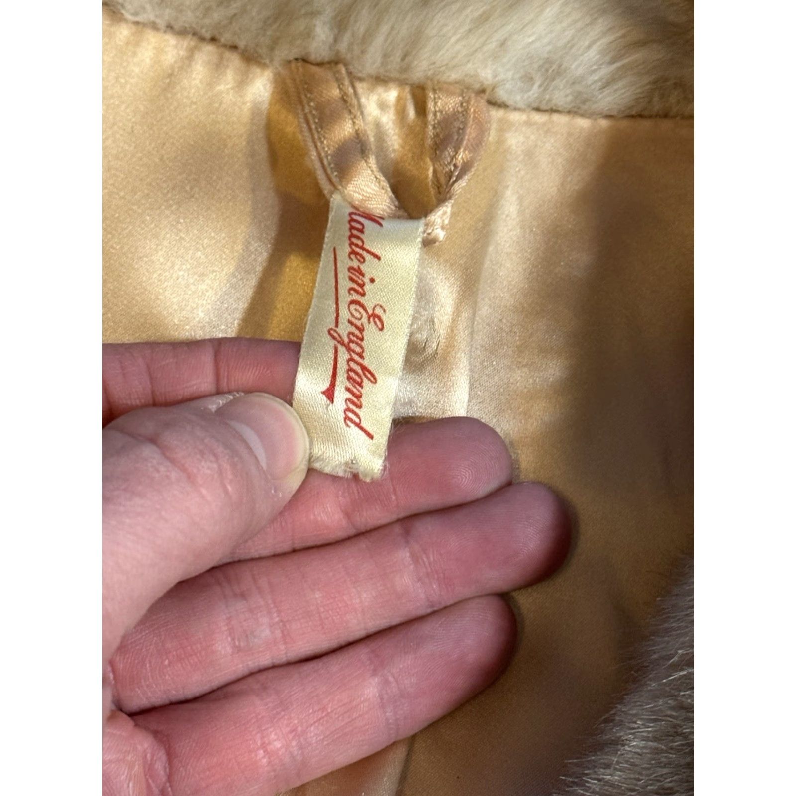 Vintage VINTAGE Lilli Ann Leather Faux Fur Long Coat 60s 1960s Beige Large UK 1960s Coat Glam Rock Mens Womens Size L / US 10 / IT 46 - 5 Thumbnail
