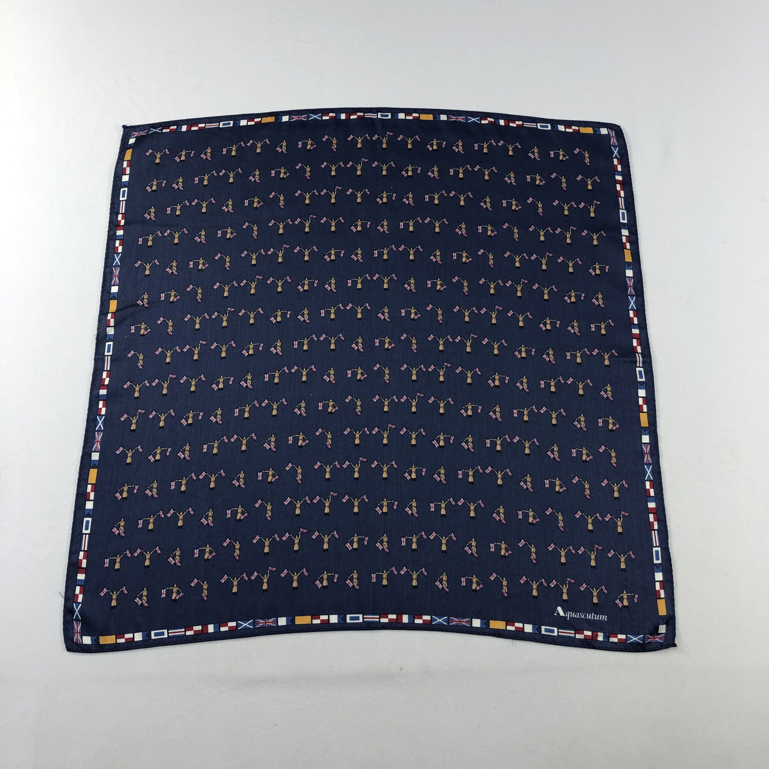 Aquascutum Aquascutum Union Jack Handkerchief Neckerchief Bandana H3229 Size ONE SIZE - 1 Thumbnail