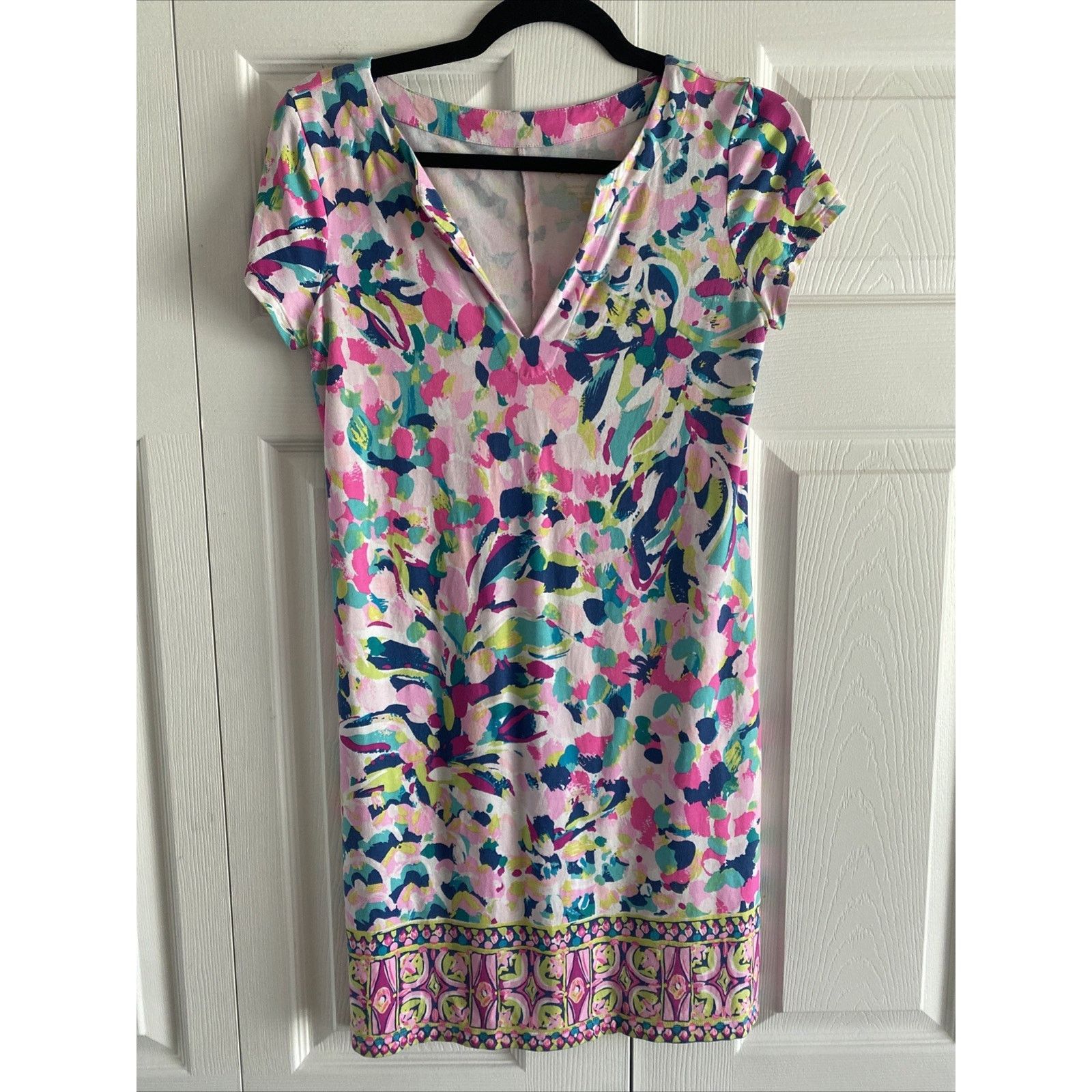Lilly Pulitzer Lilly Pulitzer XS Shift Dress Abstract Art to Wear Coastal Size XS / US 0-2 / IT 36-38 - 1 Thumbnail
