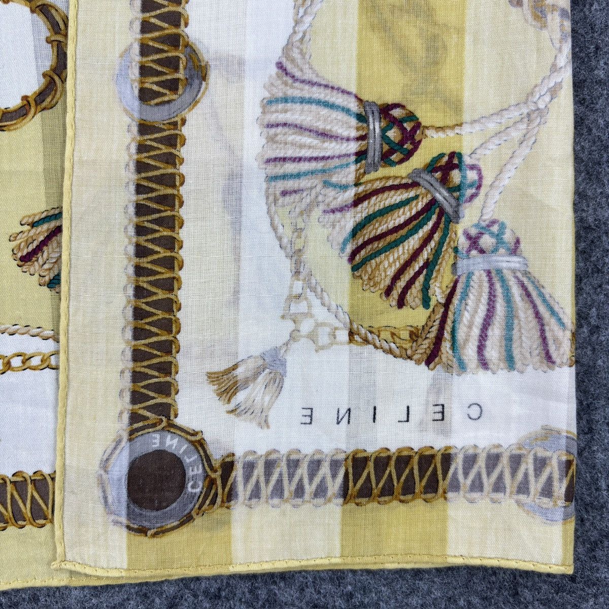 Celine × Vintage Handkerchief # E035 # Bandana # Neckerchief Size ONE SIZE - 4 Thumbnail