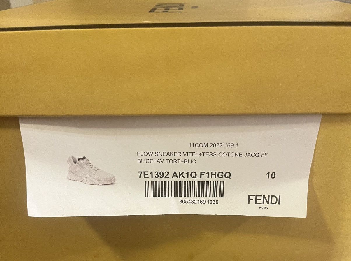 Fendi FENDI FLOW SNEAKER VITEL +TESS COTONE Size US 10 / EU 43 - 5 Thumbnail