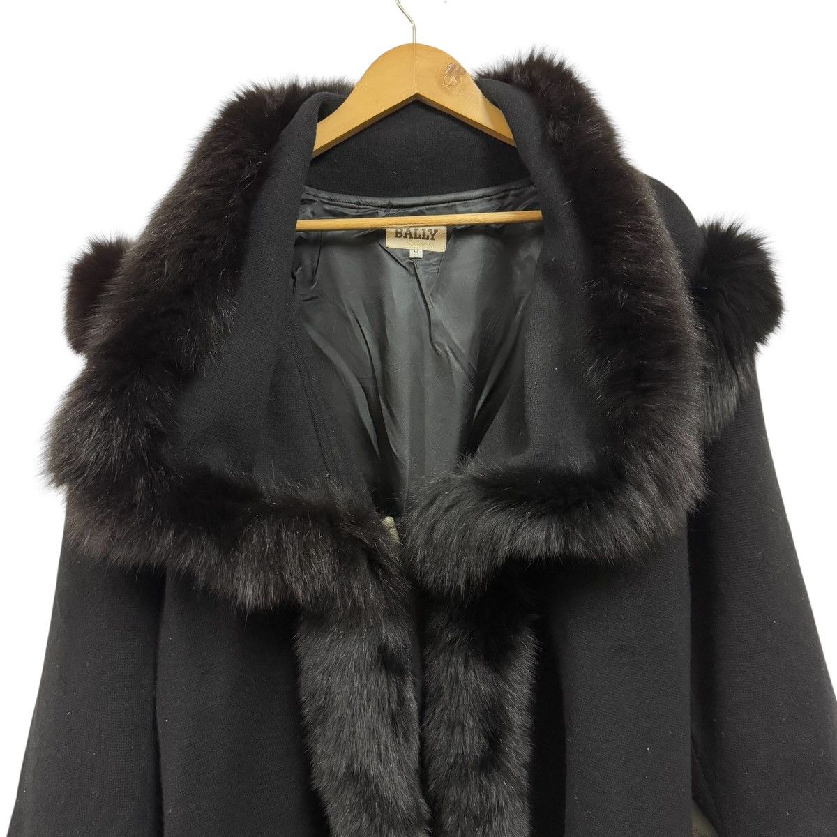 Bally Bally Cashmere Faux Fur Trim Coat Jacket Size L / US 10 / IT 46 - 3 Thumbnail