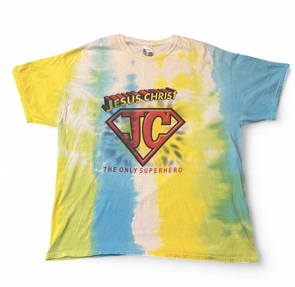 Gildan Jesus Christ Superman T Shirt Size US XL / EU 56 / 4 - 1 Thumbnail